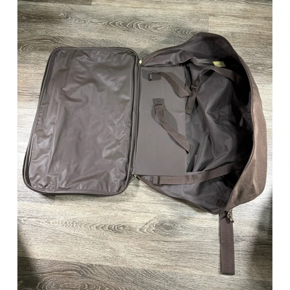 Jaguar JC Penney Vintage Brown Canvas Duffel Bag Carry On Travel Luggage Rare